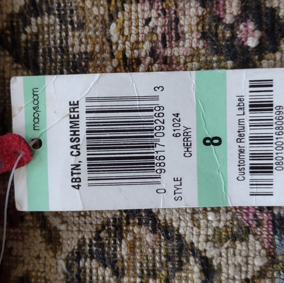 NWT red leather and cashmere lined gloves! - Picture 3 of 5